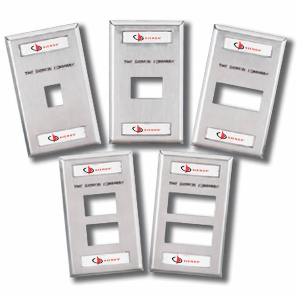 Product image for SIEMON MX-FP-S-04-80 1G 4PORT LIGHT IVORY FACEPLATE