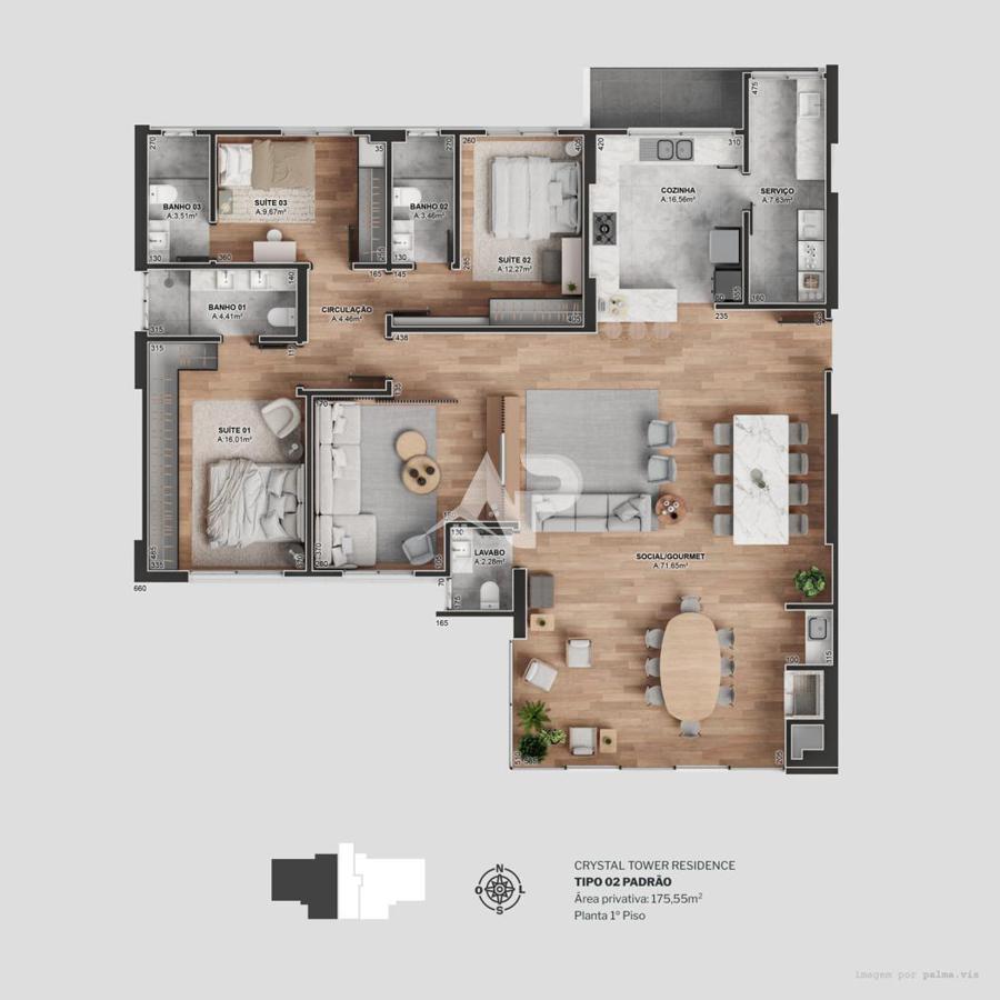 Apartamento tipo 2