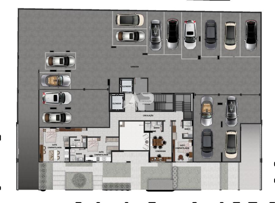 Planta G4 Vagas de garagem