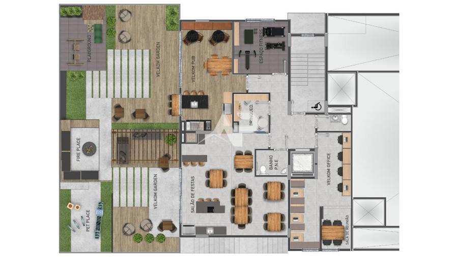 Planta baixa social