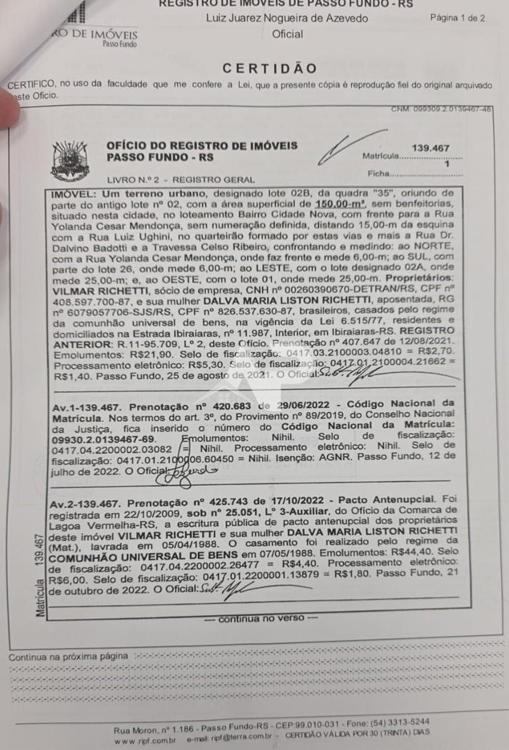 Ficha de matrícula