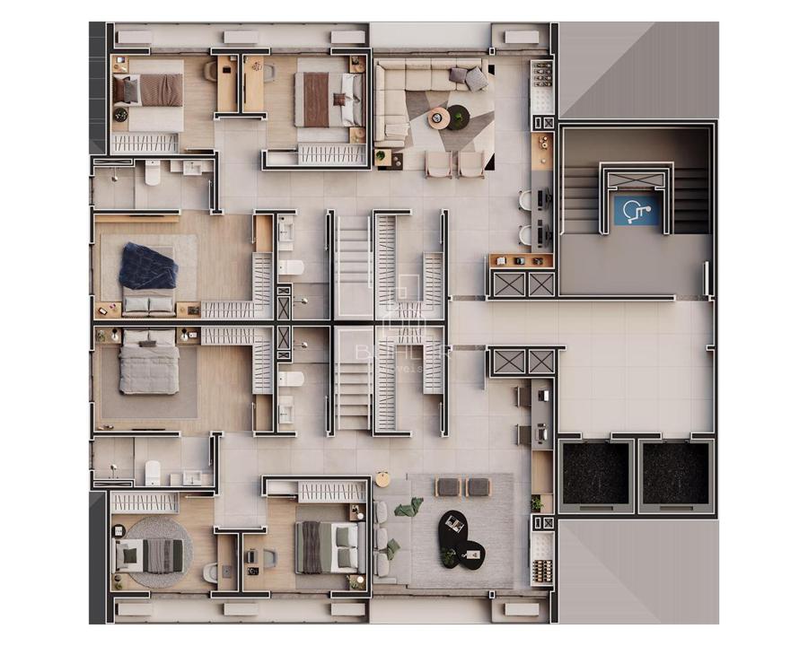 Cobertura Duplex - Andar Inferior