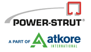 Powerstrut by Atkore International - The Power-Strut® system includes the most comprehensive line of channels, fittings, fasteners, hangers, pipe clamps and accessories for any framing or support solution ... large or small, heavy or light. This line contains over 8,000 products and a wide range of finishes and materials:<br/><br/>
<ul id="powerstrut"><li>Power Green</li>
<li>Hot Dipped Galvanized</li>
<li>Power Gold</li>
<li>Aluminum</li>
<li>Pre-galvanized</li>
<li>Stainless Steel</li></ul><br/>
Power-Strut is proud of the exacting standards of Research, Design, Engineering and Manufacturing that go into production of the Power-Strut system.<br/><br/>
Maximum recommended load ratings for channels have been established through testing and are based on allowable stresses applicable to the Power-Strut Material Specification. Electrical Power-Strut products are listed by the Underwriters Laboratories, Inc. (U.L.) and certified by the Canadian Standards Association (CSA). Powerstrut by Atkore International