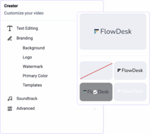 Image of branding assets in platform