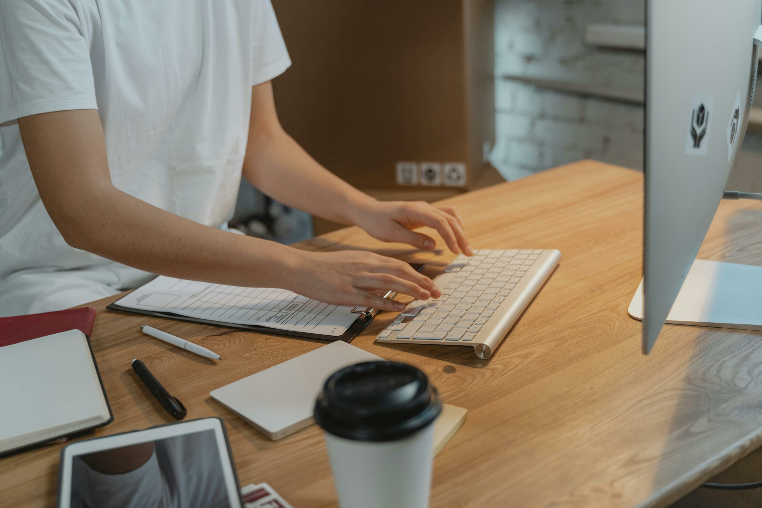 Association professional writing and editing a piece of sponsored content for an assocaition.