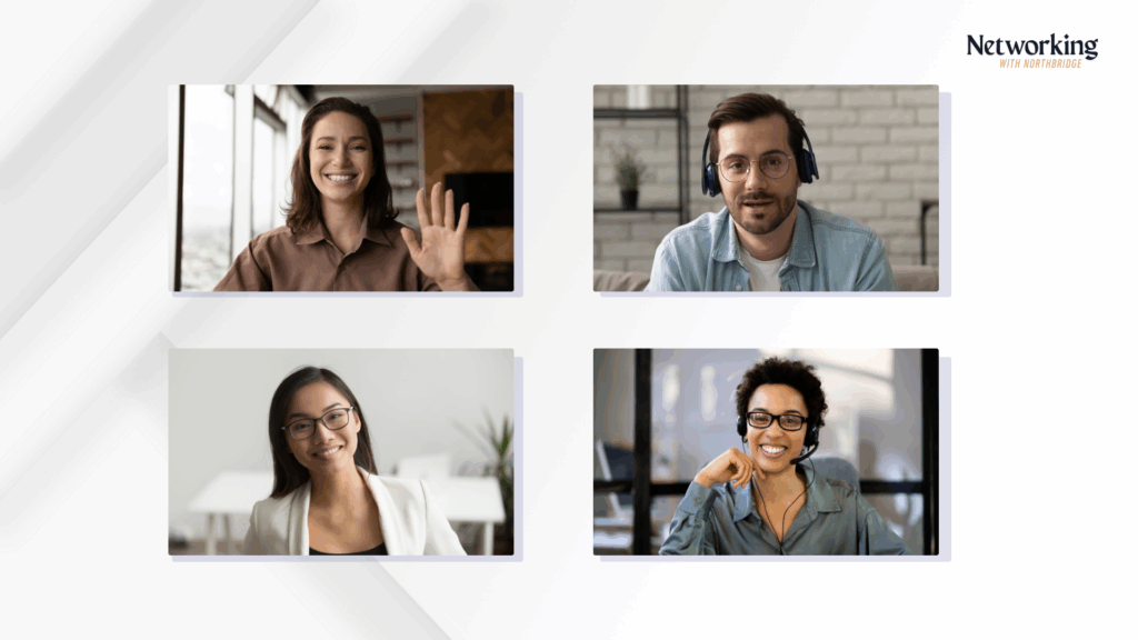 Example of a Live Panel Layout with four people taking part