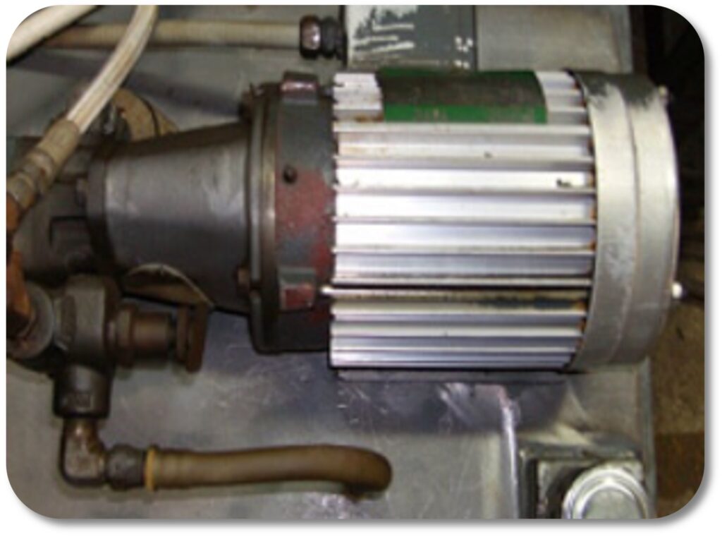Electric motor cleaned and functioning at a safe temperature