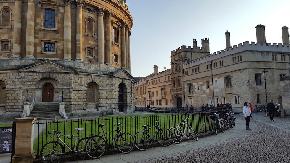 Una imagen original del Colegio Brasenose de la Universidad de Oxford.