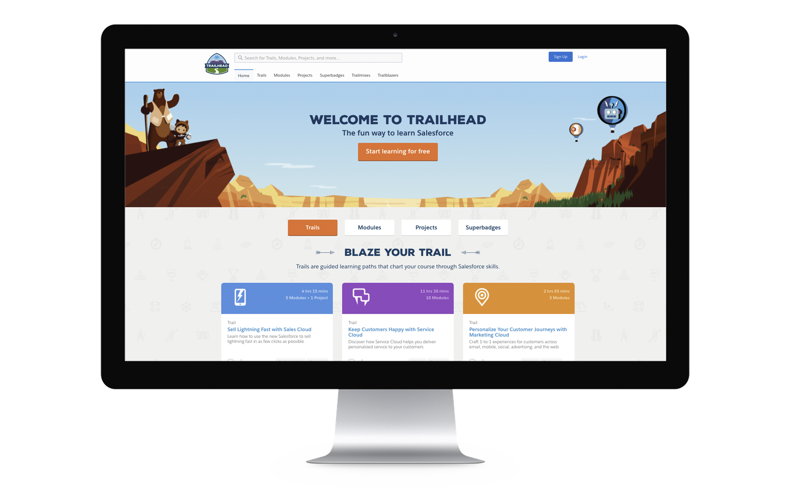 Las empresas podrán personalizar el contenido ofrecido en sus versiones de la plataforma de software Trailhead.