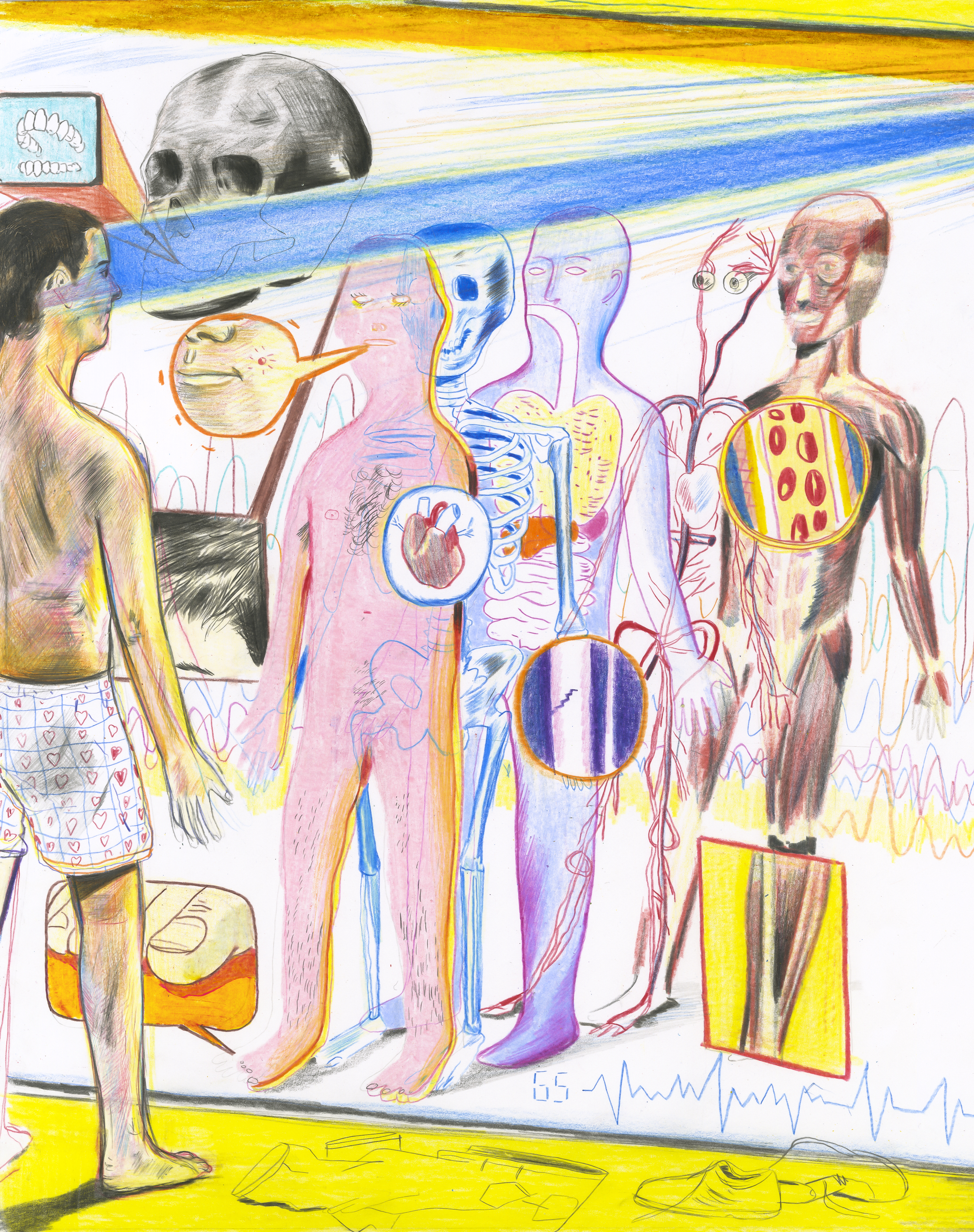 <b> <a href="https://www.technologyreview.com/s/608987/how-ai-will-keep-you-healthy/"> ¿Puedo mantenerlo saludable? </a> </ b> Ilustración de Yann Kebbi