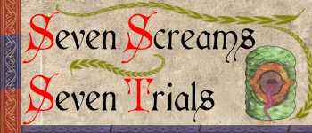 Seven Screams Seven Trials logo