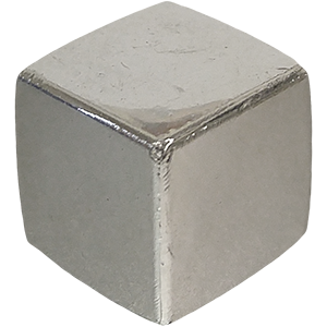 Ice Cube, 12mm, Opaque, Silver Thumbnail