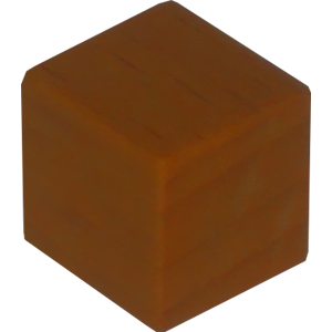 Cube, 10mm, Brown Thumbnail