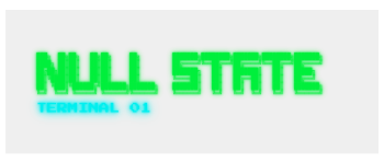 Null State: Terminal 01 logo