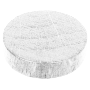 Disc, 16mm x 4mm, White Thumbnail