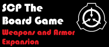 SCP the Board Game: Weapons And Armor Expansion logo