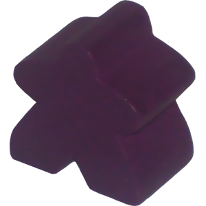 Meeple, Wood, Purple Thumbnail