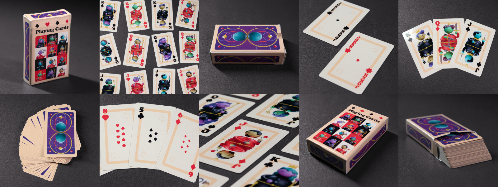 Round Royals Playing Cards