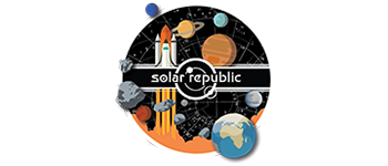 The Solar Republic Space Card Game logo
