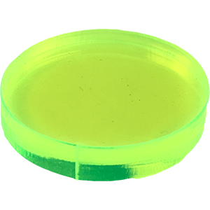 Disc, 18mm x 3mm, Fluorescent Green Thumbnail