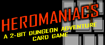 Heromaniacs: A 2-Bit Dungeon Adventure (2nd Edition) logo