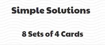 Simple Solutions - 8 sets of 4 cards logo