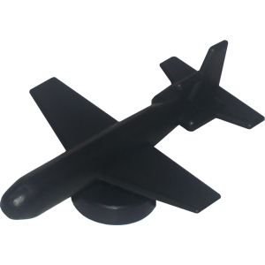 Airplane, Large, Black Thumbnail