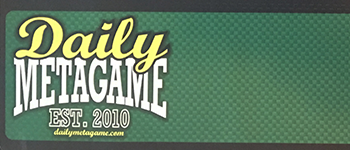 Daily MetaGame VS Card Game Mat - Right Handed logo