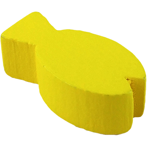 Fish, Wood, Yellow Thumbnail