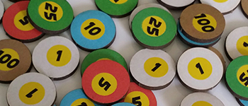 1/2"  Double-sided Punchout Counters logo