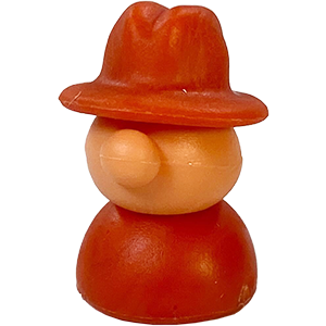 Fedora Person, Red, Light Thumbnail