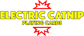Electric Catnip Playing Cards (Red) logo