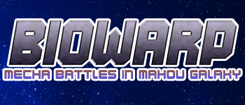 BioWarp:  Mecha Battles in Mahou Galaxy logo