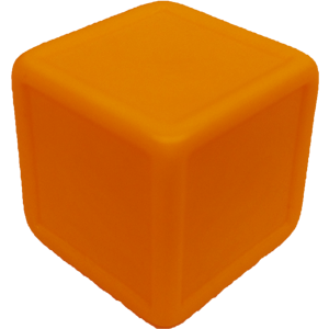 D6, Indented, Blank, Orange Thumbnail