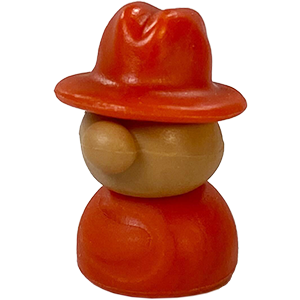 Fedora Person, Red, Medium Thumbnail