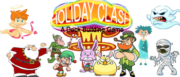 HOLIDAY CLASH: A Deck Building Game logo