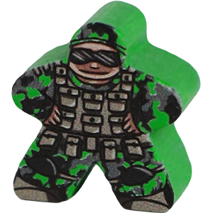 Soldier, Green - Character Meeple Thumbnail