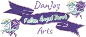 Fallen Angel Tarot Neon Rose Edition w/Corners logo