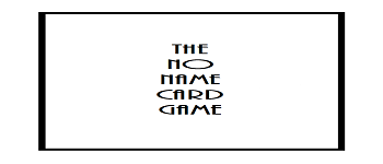 The No Name Card Game logo
