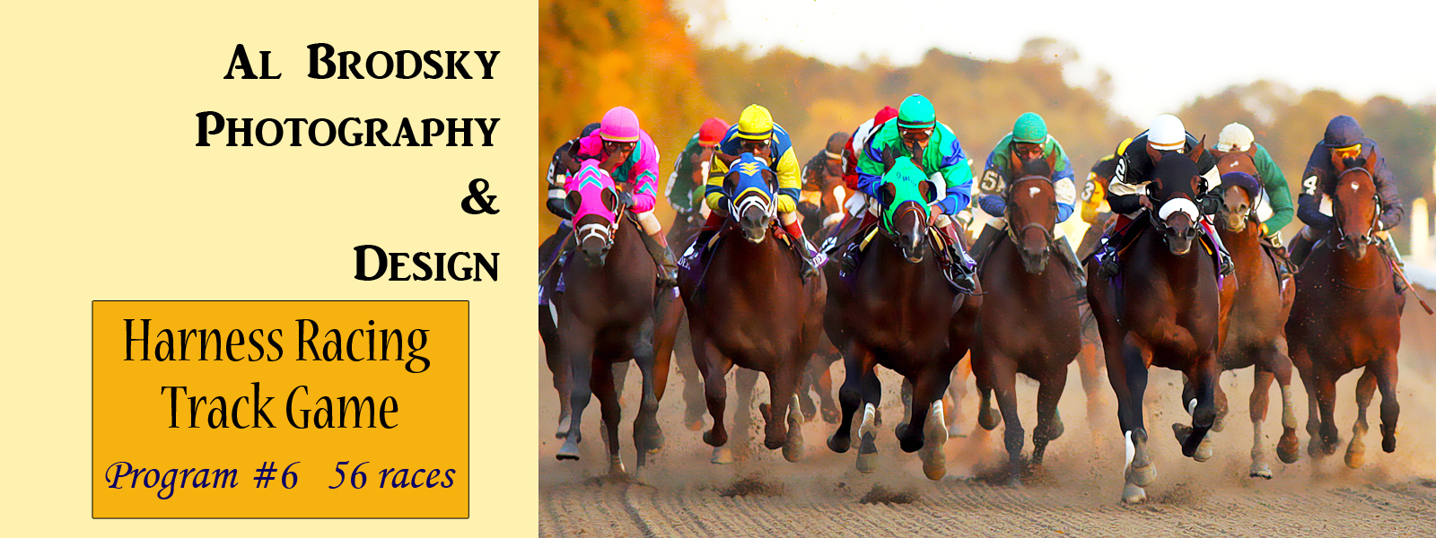 Harness Racing Track Game - Program #6- 56 races