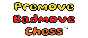 Premove Badmove Chess - cards markers and package logo