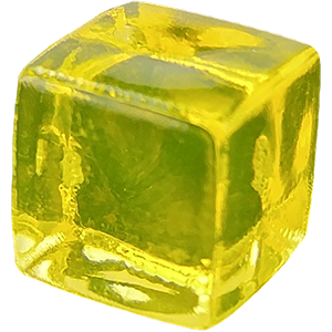 yellow ice cubes