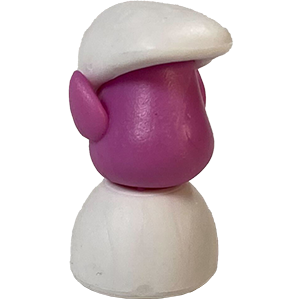 Flat Cap, White, Purple Thumbnail