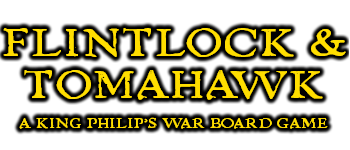 Flintlock and Tomahawk: A King Philip's War Board Game logo