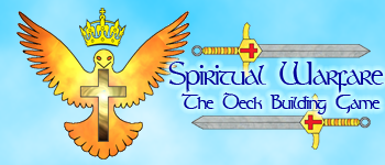 Spiritual Warfare: The Deck Building Game logo