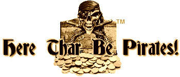 Here Thar Be Pirates&trade; logo