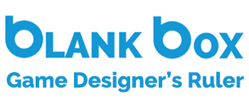 Blank Box Game Designer's Ruler logo