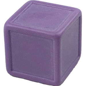 D6, Indented, Blank, Lavender Thumbnail