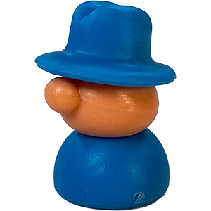 Fedora Person, Blue, Light Thumbnail
