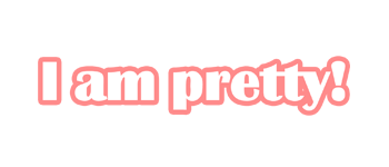 I am pretty logo